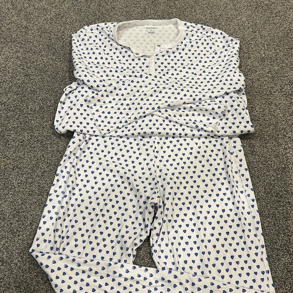 Roller Rabbit Heart Pajamas - Blue